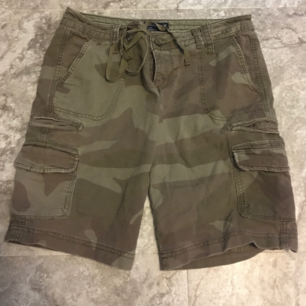 American Eagle Camo Cargo Shorts
